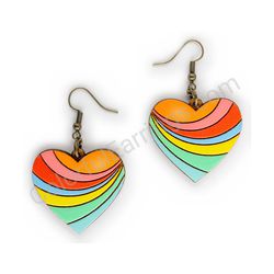 Heart earrings, ce00165