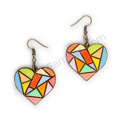 Heart earrings, ce00181