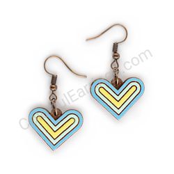 Heart earrings, ce00192