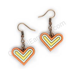 Heart earrings, ce00193