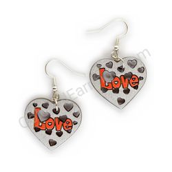 Heart earrings, ce00196