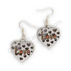 Heart earrings, ce00197