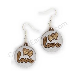 Heart earrings, ce00199