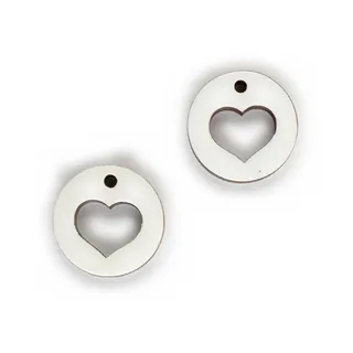 Heart Circle – White