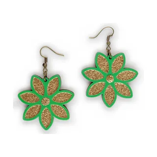 Elegant Bloom Outline – Green