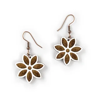 Elegant Bloom Outline – White