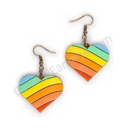 Heart earrings, ce00179