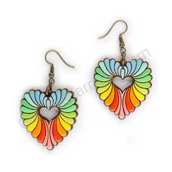 Heart earrings, ce00182