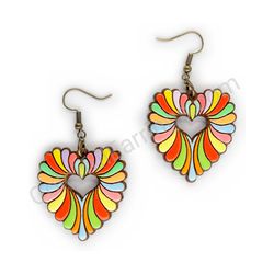 Heart earrings, ce00184