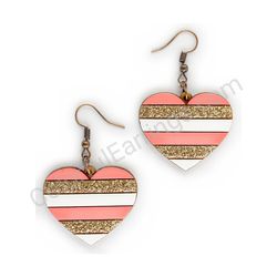 Heart earrings, ce00190