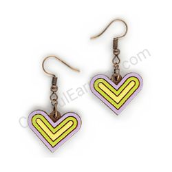 Heart earrings, ce00194