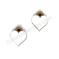 Heart earrings, ce00597