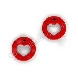 Heart earrings, ce00649