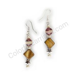 Beaded earrings, ce00723