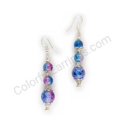 Beaded earrings, ce00762