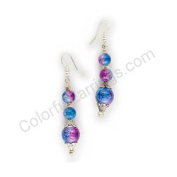 Beaded earrings, ce00772