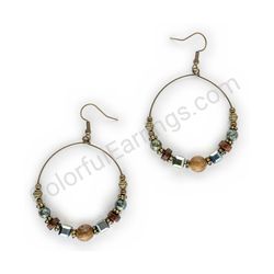 Beaded earrings, ce00781