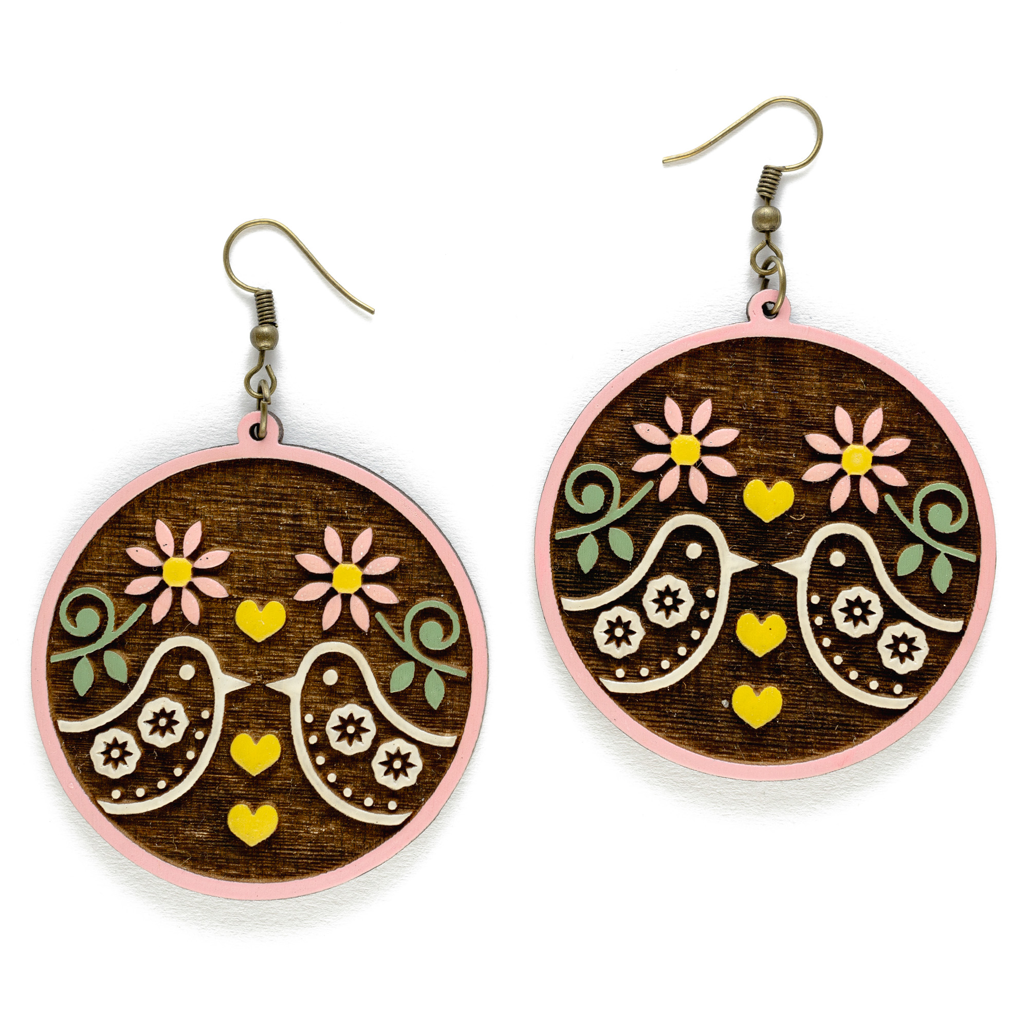 Lovebirds Floral Harmony - Multicolor