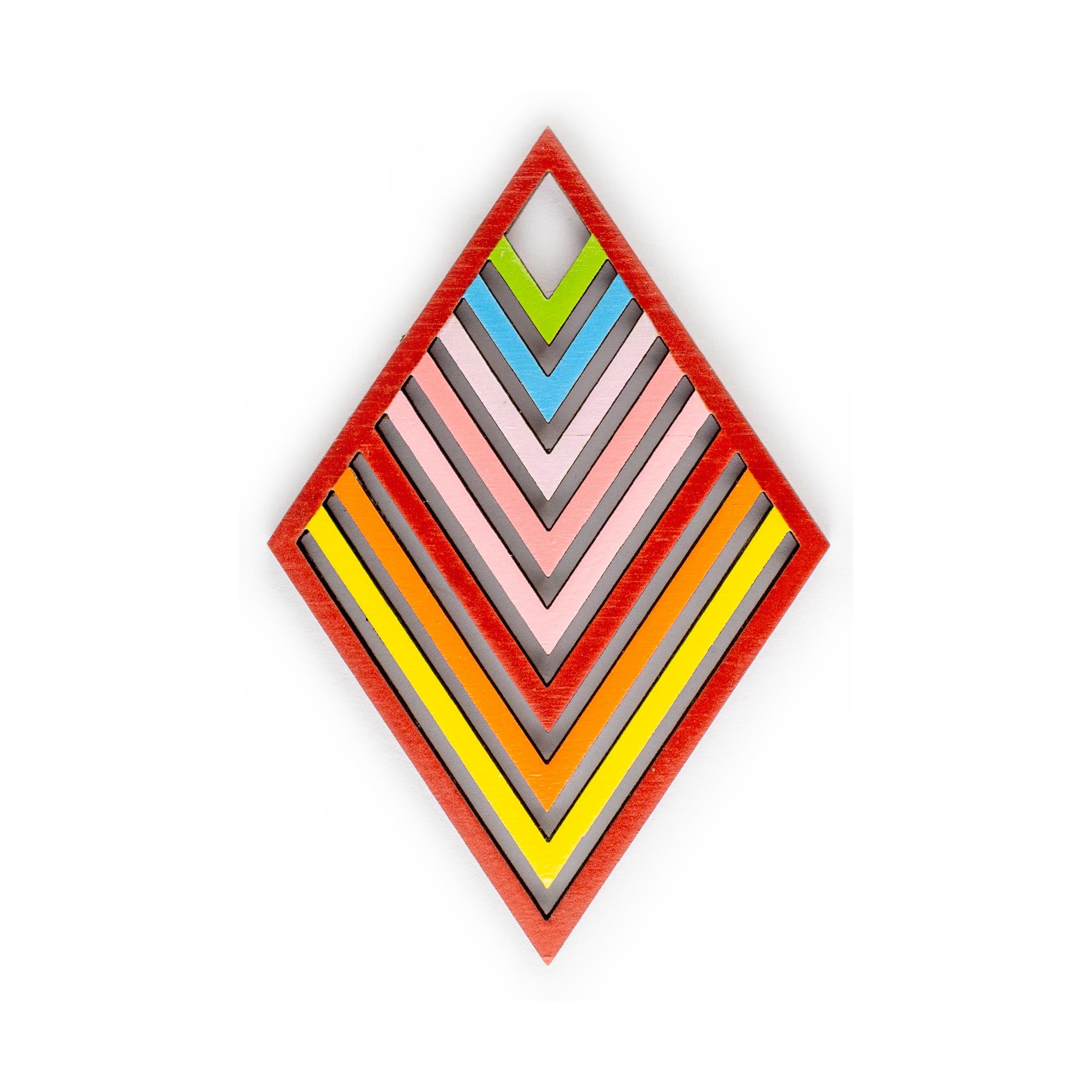 Layered Diamond Cutout - Multicolor 2