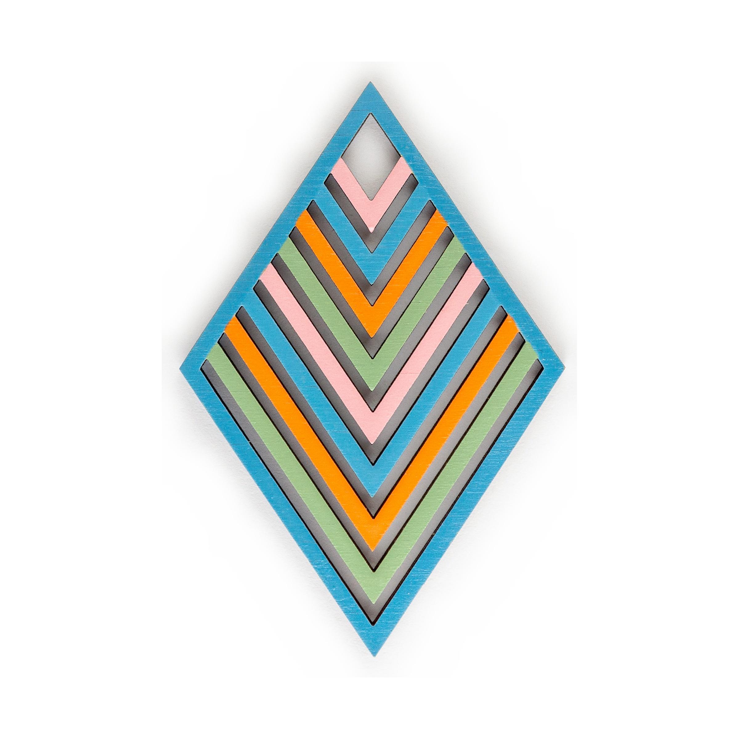 Layered Diamond Cutout - Multicolor 3