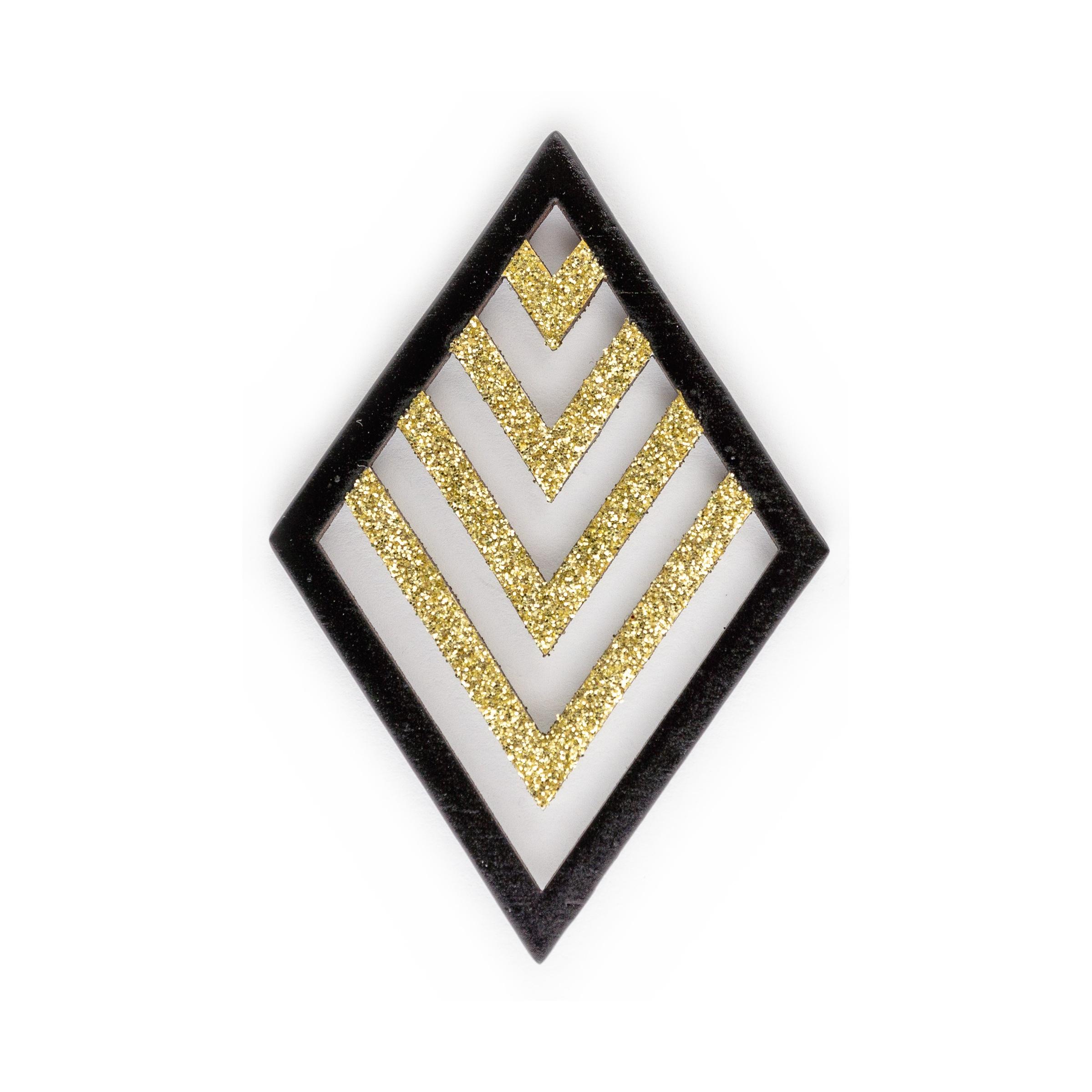 Layered Diamond Cutout - Gold 2