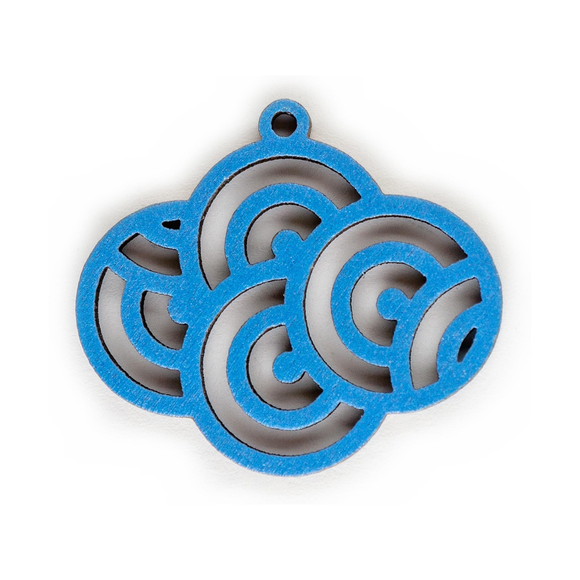 Linked Circles - Blue 2
