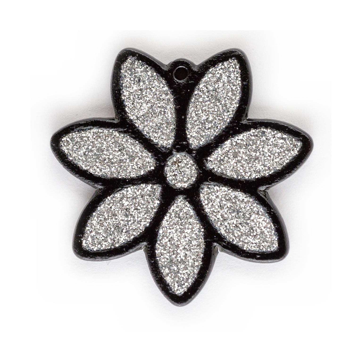 Elegant Bloom Outline - Silver 2