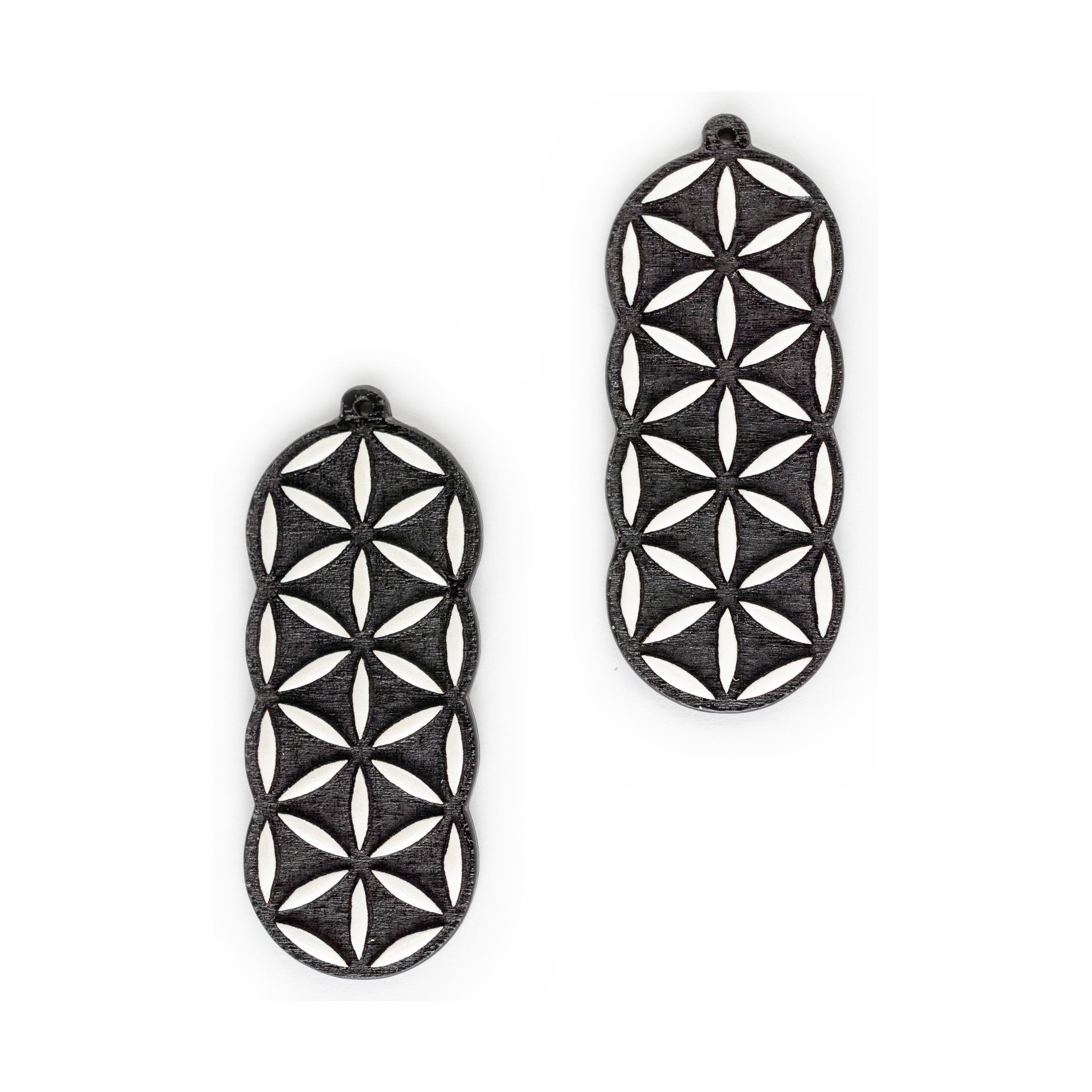 Flower of Life Bar - Black