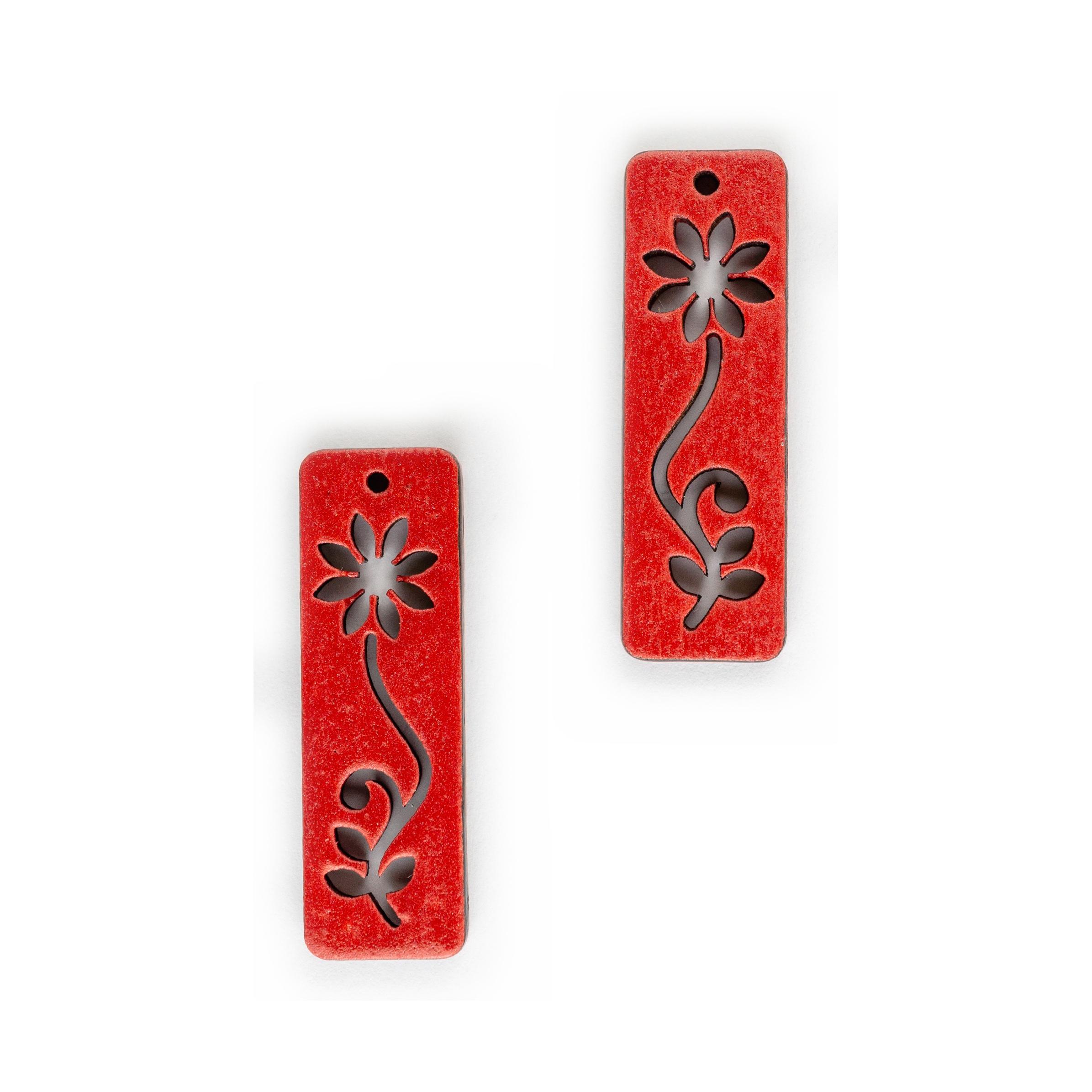 Sharp Blossom Silhouette - Red