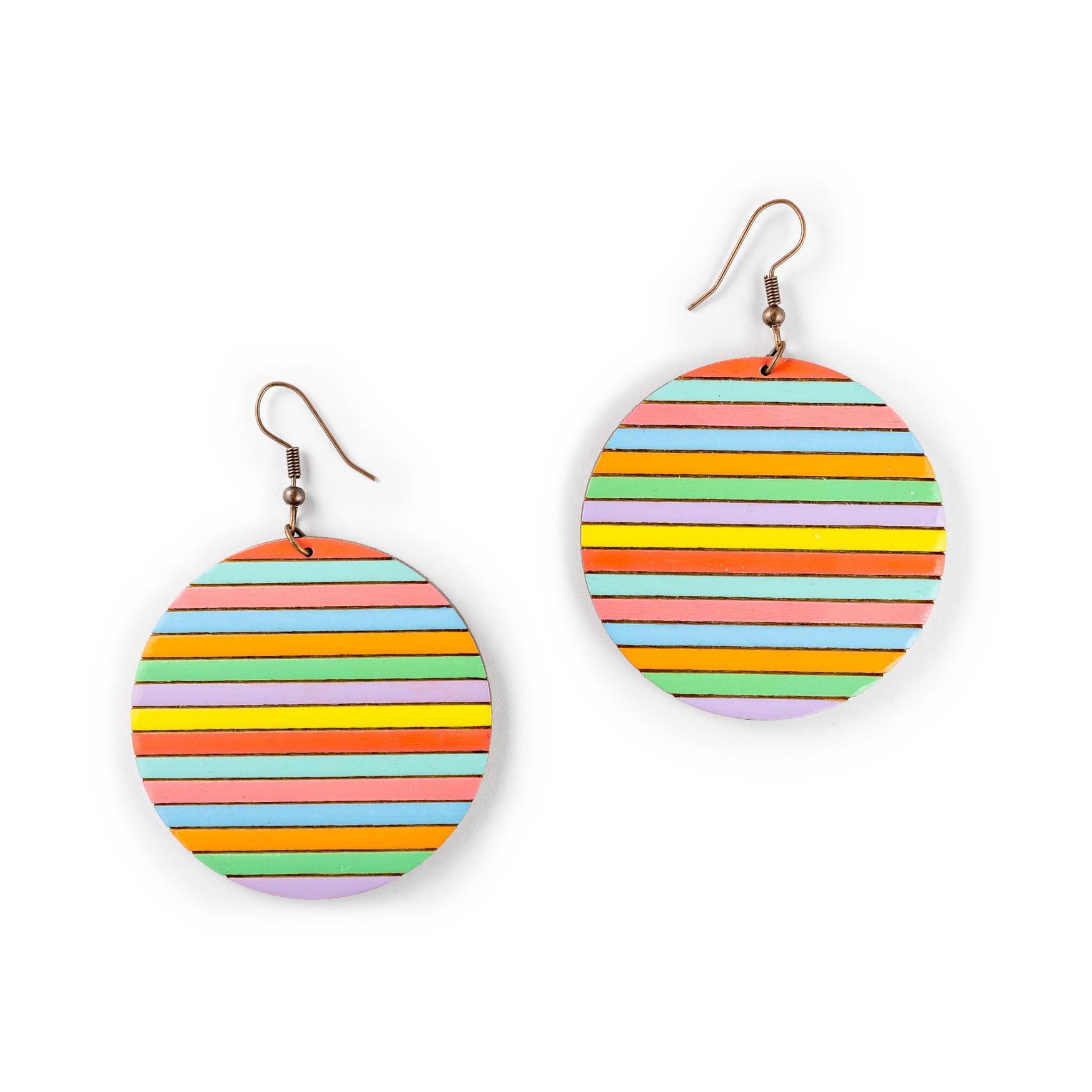 Striped Circle - Multicolor