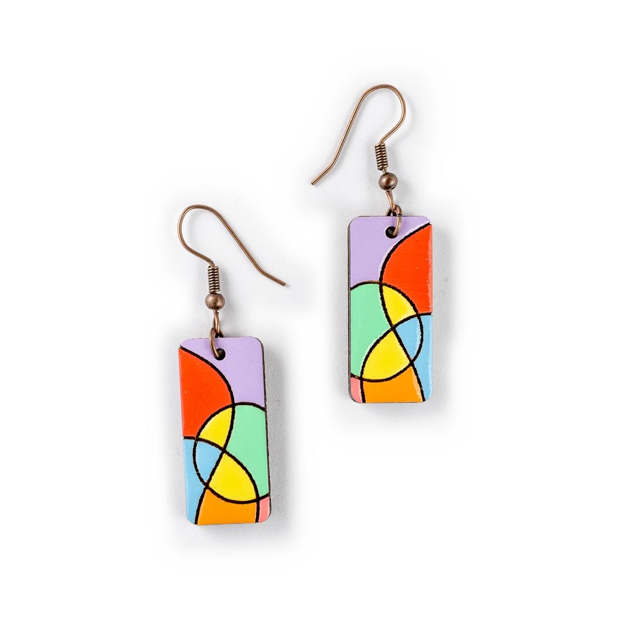 Asymmetric Curves - Multicolor